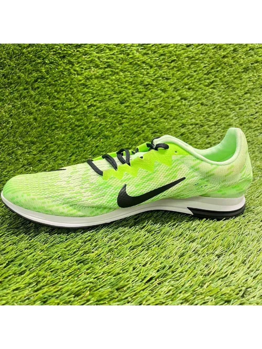 Nike Air Zoom Streak LT 4 Mens Size 9 Neon Green Black Running Shoes Sneakers